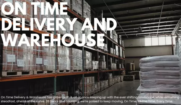 On Time Delivery and Warehouse