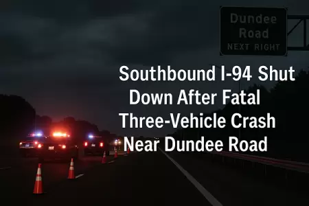 Southbound I-94 Shut Down After Fatal Three-Vehicle Crash Near Dundee Road